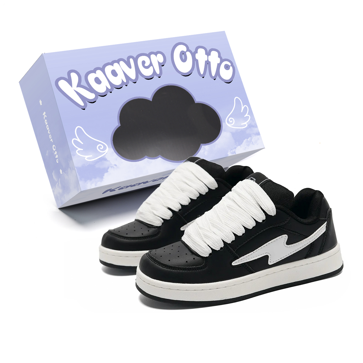 KAAVER OTTO Скользоустойчивые водонепроницаемые износостойкие дышащие скейтбордские кроссовки унисекс черные с белыми шнурками, цвет Black (White Laces)
KAAVER OTTO Скользоустойчивые водонепроницаемые износостойкие дышащие скейтбордские кроссовки унисекс черные с белыми шнурками, цвет Black (White Laces)