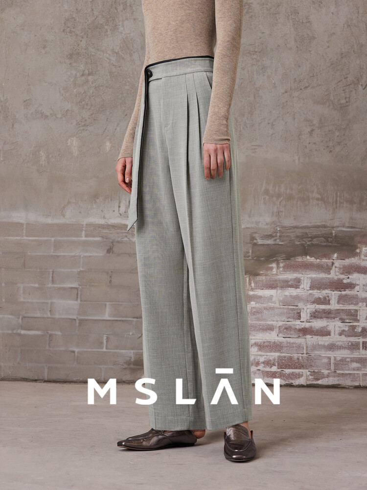 Свободные брюки Mslan с высокой талией и драпировкой для женщин, серый
Свободные брюки Mslan с высокой талией и драпировкой для женщин, серый