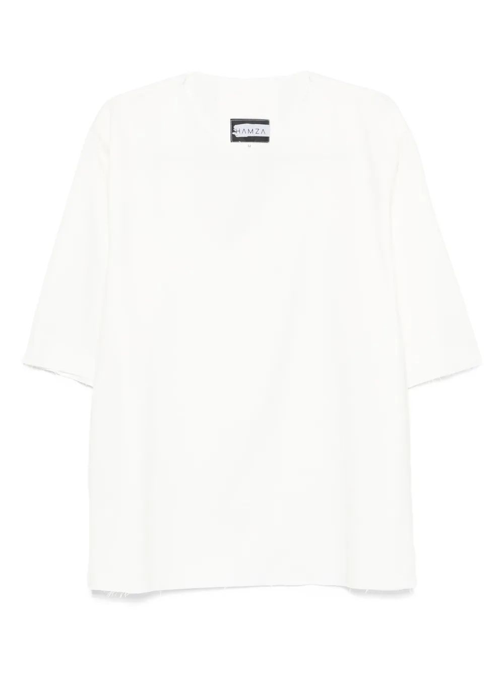 Футболка Thom с необработанным краем и V-образным вырезом HAMZA, белый
Футболка Thom с необработанным краем и V-образным вырезом HAMZA, белый