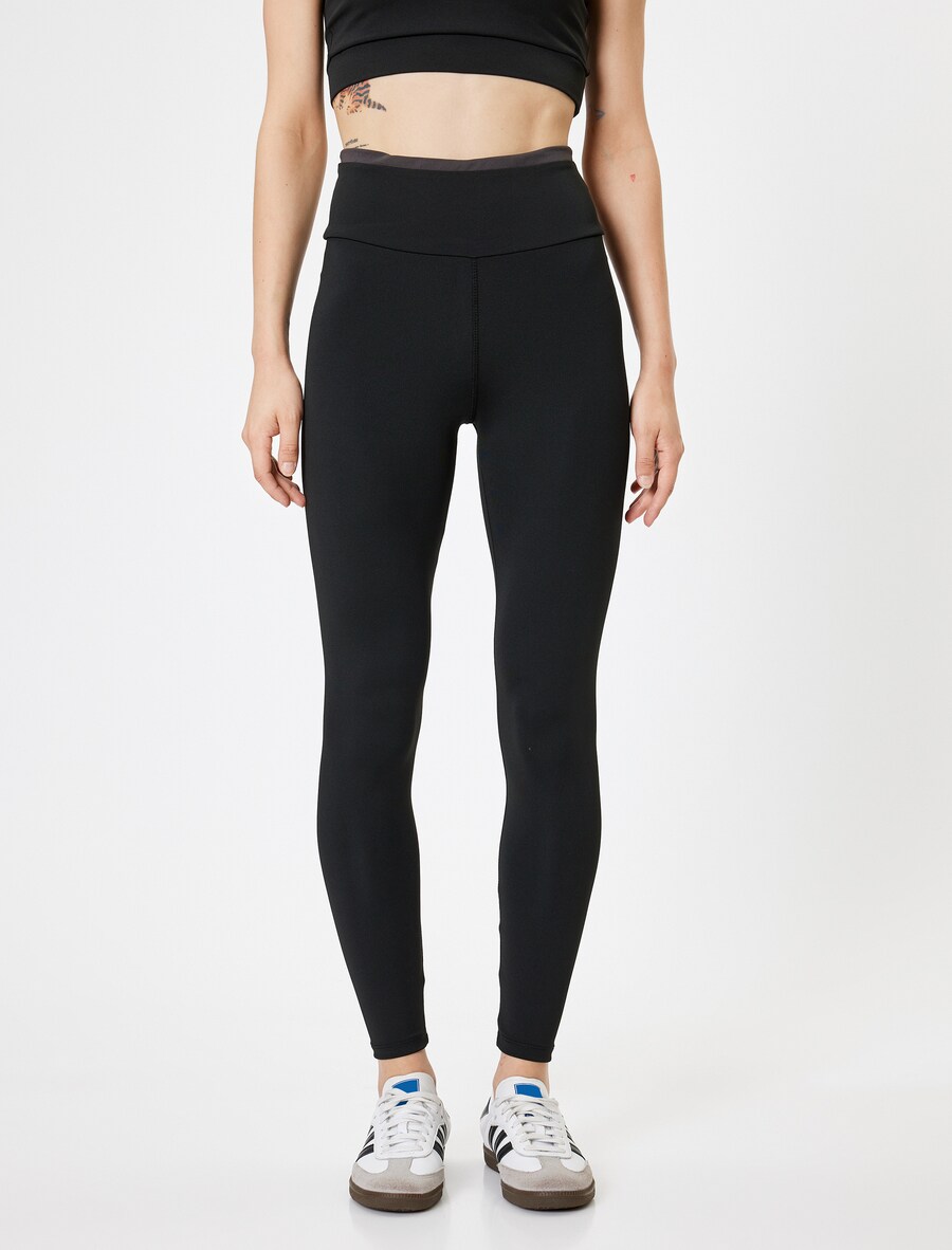 Узкие леггинсы Koton, черный 
Узкие леггинсы Koton, черный