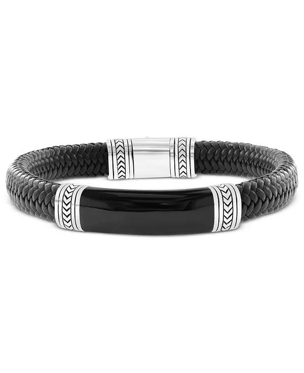Мужской браслет Effy из оникса и плетеной кожи из стерлингового серебра Effy Collection, silver
Мужской браслет Effy из оникса и плетеной кожи из стерлингового серебра Effy Collection, silver