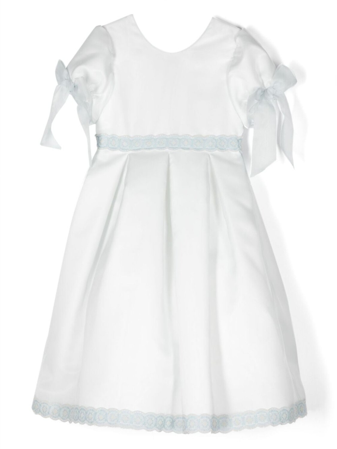 La Stupenderia платье с отделкой в технике кроше и бантом, синий 
La Stupenderia платье с отделкой в технике кроше и бантом, синий