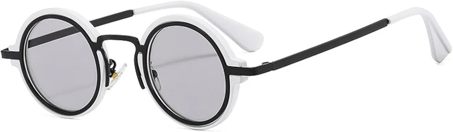 Солнцезащитные очки с защитой UV400 | Маленькие круглые прозрачные очки с градиентным покрытием для занятий спортом на открытом воздухе и вождения DSVIGF, White Light Gray
Солнцезащитные очки с защитой UV400 | Маленькие круглые прозрачные очки с градиентным покрытием для занятий спортом на открытом воздухе и вождения DSVIGF, White Light Gray