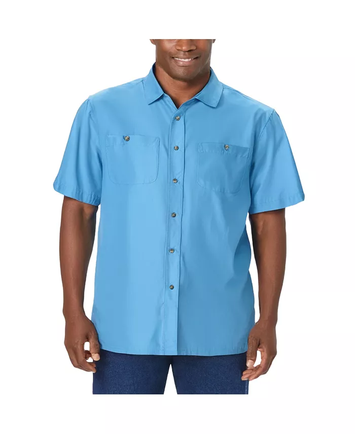 Мужская спортивная рубашка с коротким рукавом и карманом KingSize, синий
Мужская спортивная рубашка с коротким рукавом и карманом KingSize, синий