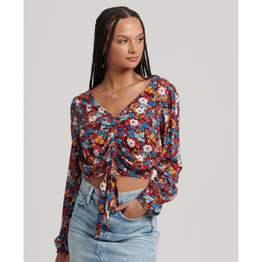 Топ Superdry Vintage Tie Front, коричневый
Топ Superdry Vintage Tie Front, коричневый