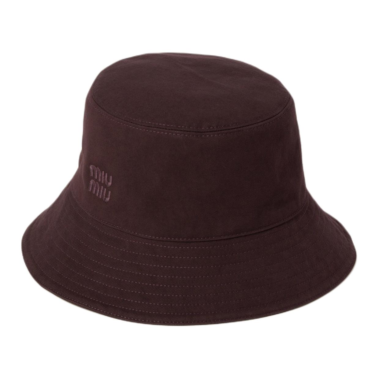 MIU MIU Габардиновая ведрообразная шляпа унисекс амарантово-красная, Amaranth Red
MIU MIU Габардиновая ведрообразная шляпа унисекс амарантово-красная, Amaranth Red