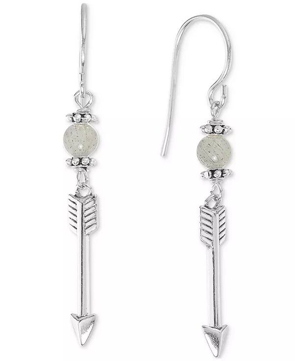 Серьги-Подвески с каменными бусинами и стрелами из стерлингового серебра Macy'S, labradorite
Серьги-Подвески с каменными бусинами и стрелами из стерлингового серебра Macy'S, labradorite