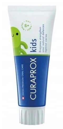 Зубная паста с мятой 1450 мг/мл, 60 мл Curaprox, Kids
Зубная паста с мятой 1450 мг/мл, 60 мл Curaprox, Kids