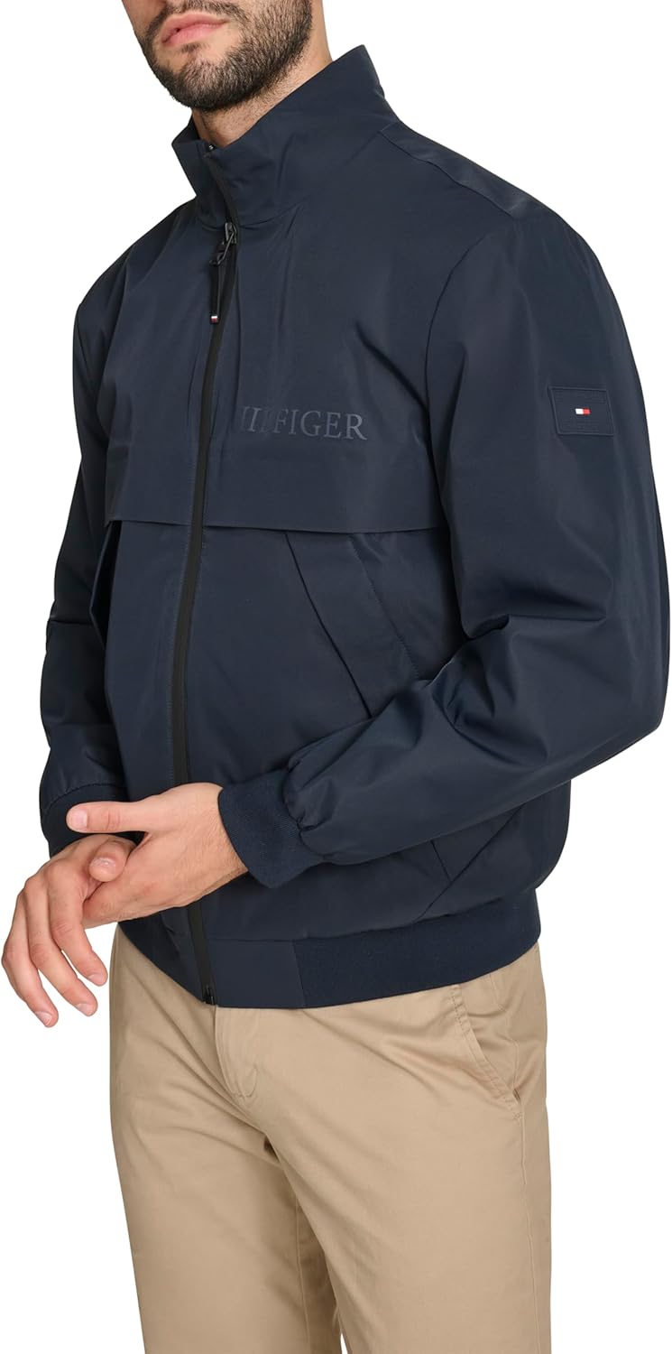 Tommy Hilfiger mens Tommy Hilfiger Men's Tech Bomber, Navy
Tommy Hilfiger mens Tommy Hilfiger Men's Tech Bomber, Navy