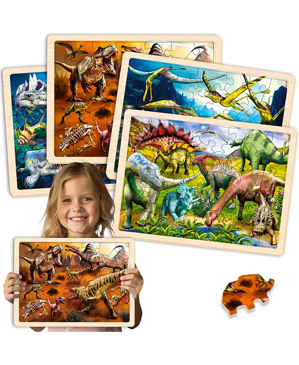 4X36 реалистичных деревянных пазлов Монтессори для детей 4-6 лет Quokka, dino
4X36 реалистичных деревянных пазлов Монтессори для детей 4-6 лет Quokka, dino