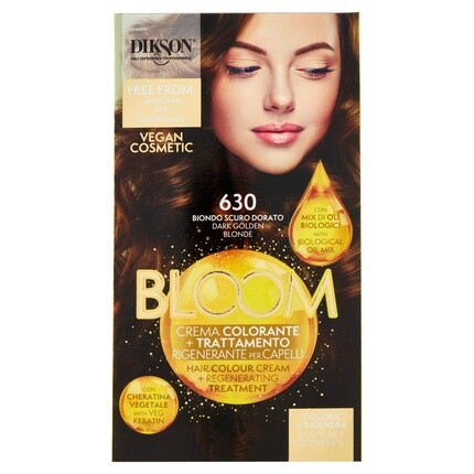 Bloom Color Cream 630 Темно-золотистый блондин, Dikson
Bloom Color Cream 630 Темно-золотистый блондин, Dikson