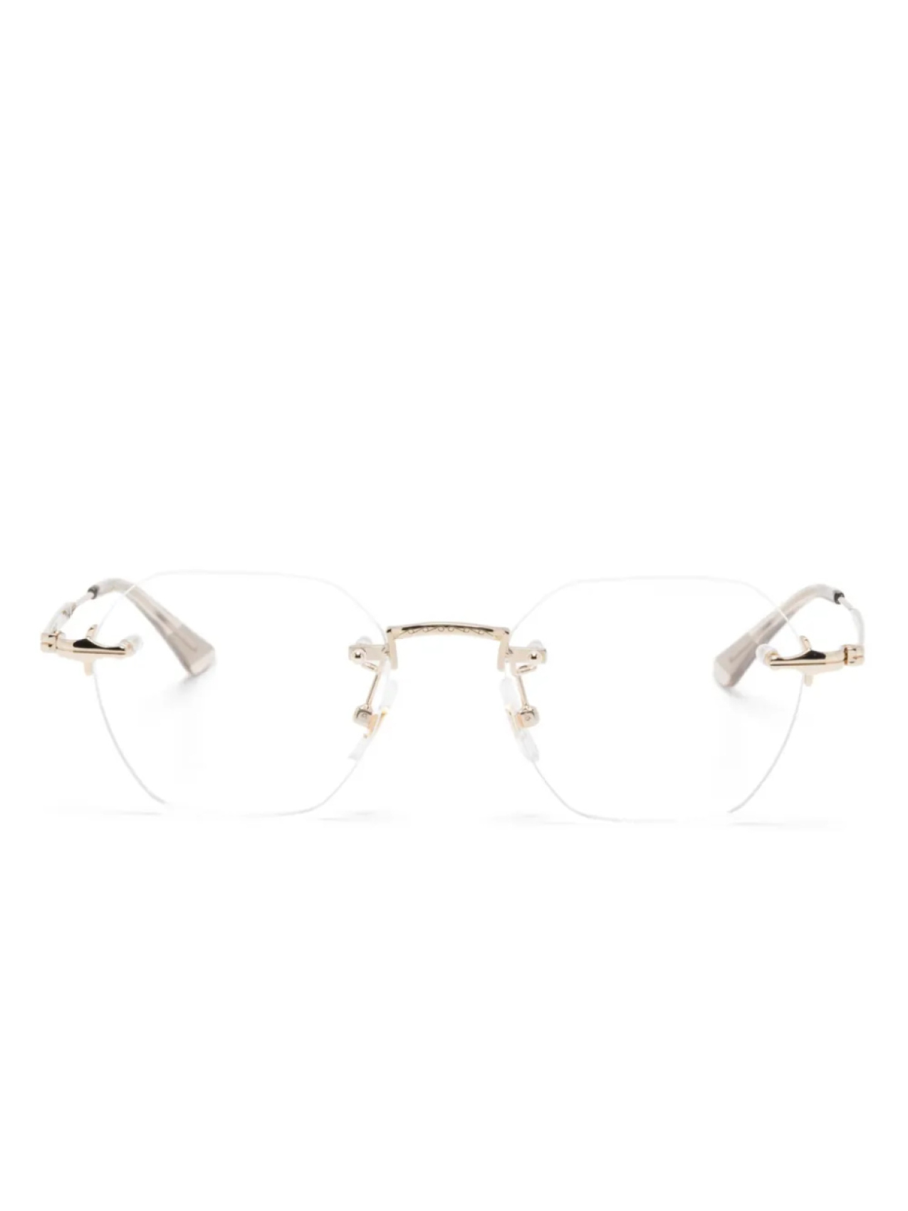 Очки в круглой оправе Montblanc, золотой 
Очки в круглой оправе Montblanc, золотой