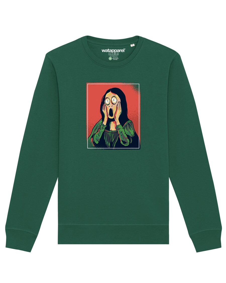 Свитер Watapparel Sweatshirt Mona Lisa Scream, темно-зеленый
Свитер Watapparel Sweatshirt Mona Lisa Scream, темно-зеленый