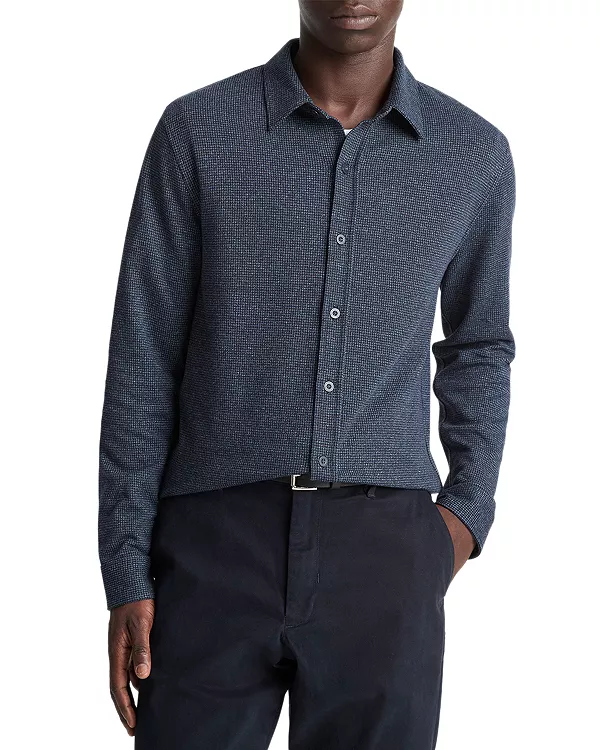 Рубашка с длинными рукавами в клетку «гусиная лапка» Vince, синий
Рубашка с длинными рукавами в клетку «гусиная лапка» Vince, синий