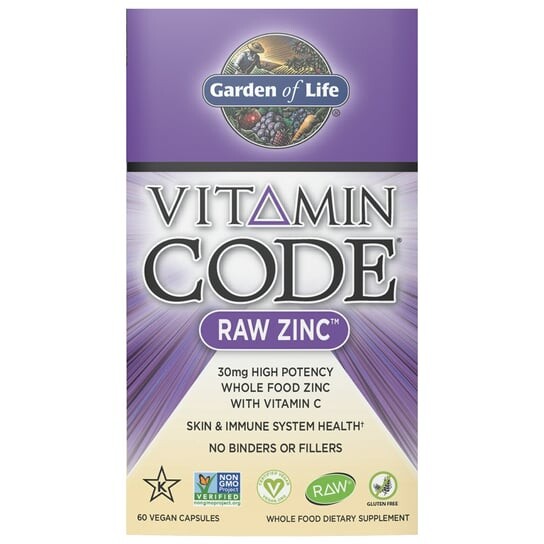 Витаминный код RAW Zinc (60 капсул) Garden of Life
Витаминный код RAW Zinc (60 капсул) Garden of Life
