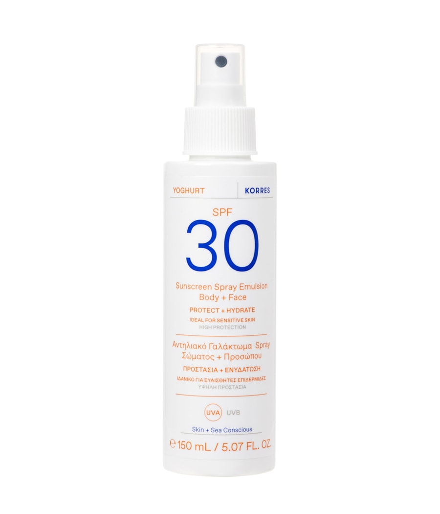Солнцезащитный крем KORRES YOGHURT Sonnenspray-Emulsion für Gesicht und Körper SPF30, 150 ml
Солнцезащитный крем KORRES YOGHURT Sonnenspray-Emulsion für Gesicht und Körper SPF30, 150 ml