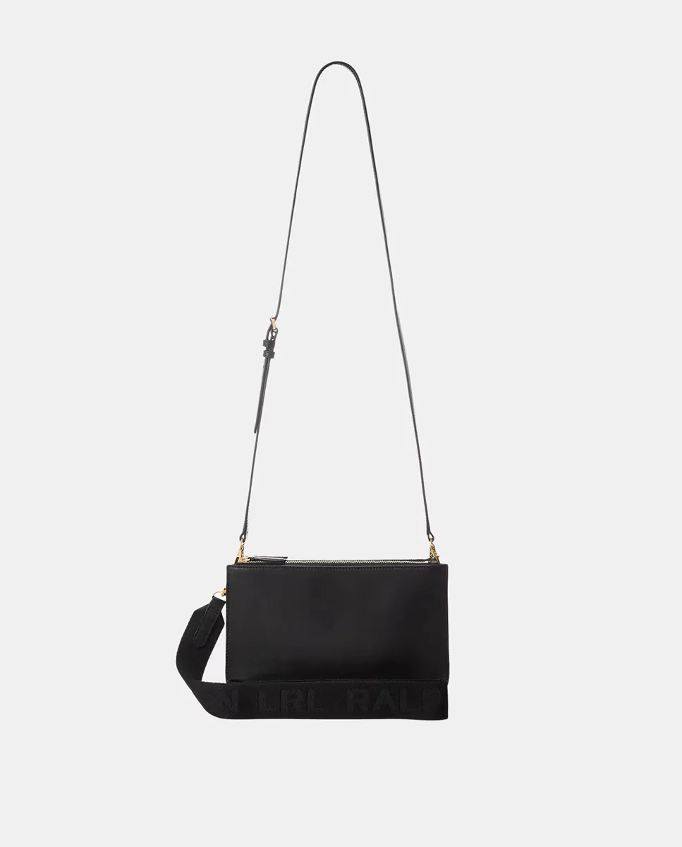 Кожаная сумка через плечо среднего размера на молнии Lauren Ralph Lauren, черный
Кожаная сумка через плечо среднего размера на молнии Lauren Ralph Lauren, черный