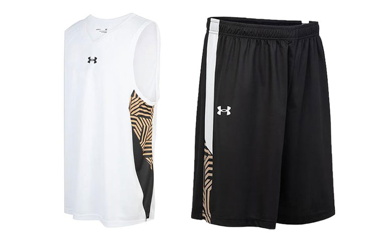 Баскетбольные костюмы для мужчин, умеренный прямой крой Under Armour, set (белый+черный)
Баскетбольные костюмы для мужчин, умеренный прямой крой Under Armour, set (белый+черный)