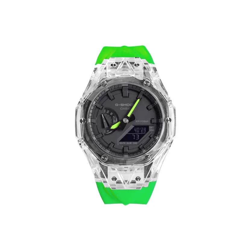 CASIO Часы Unisex Liquid Crystal/Analog Dual Display Series 48.5mm Black Watch, Hublot Colored Needle Green Ribbon
CASIO Часы Unisex Liquid Crystal/Analog Dual Display Series 48.5mm Black Watch, Hublot Colored Needle Green Ribbon