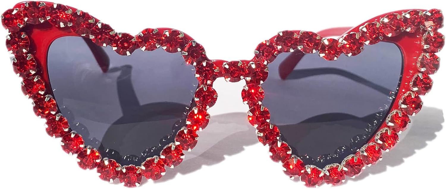 Модные женские солнцезащитные очки с сердечками и стразами, ретро-очки с блестками в форме сердца, женские солнцезащитные очки для вечеринки с бриллиантами, розовые очки mincl, Red
Модные женские солнцезащитные очки с сердечками и стразами, ретро-очки с блестками в форме сердца, женские солнцезащитные очки для вечеринки с бриллиантами, розовые очки mincl, Red