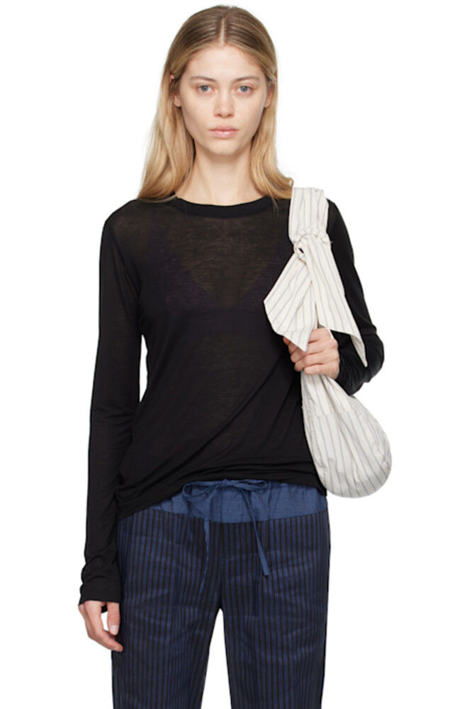 Черная футболка с длинным рукавом из бамбукового лиоцелла Baserange
Черная футболка с длинным рукавом из бамбукового лиоцелла Baserange