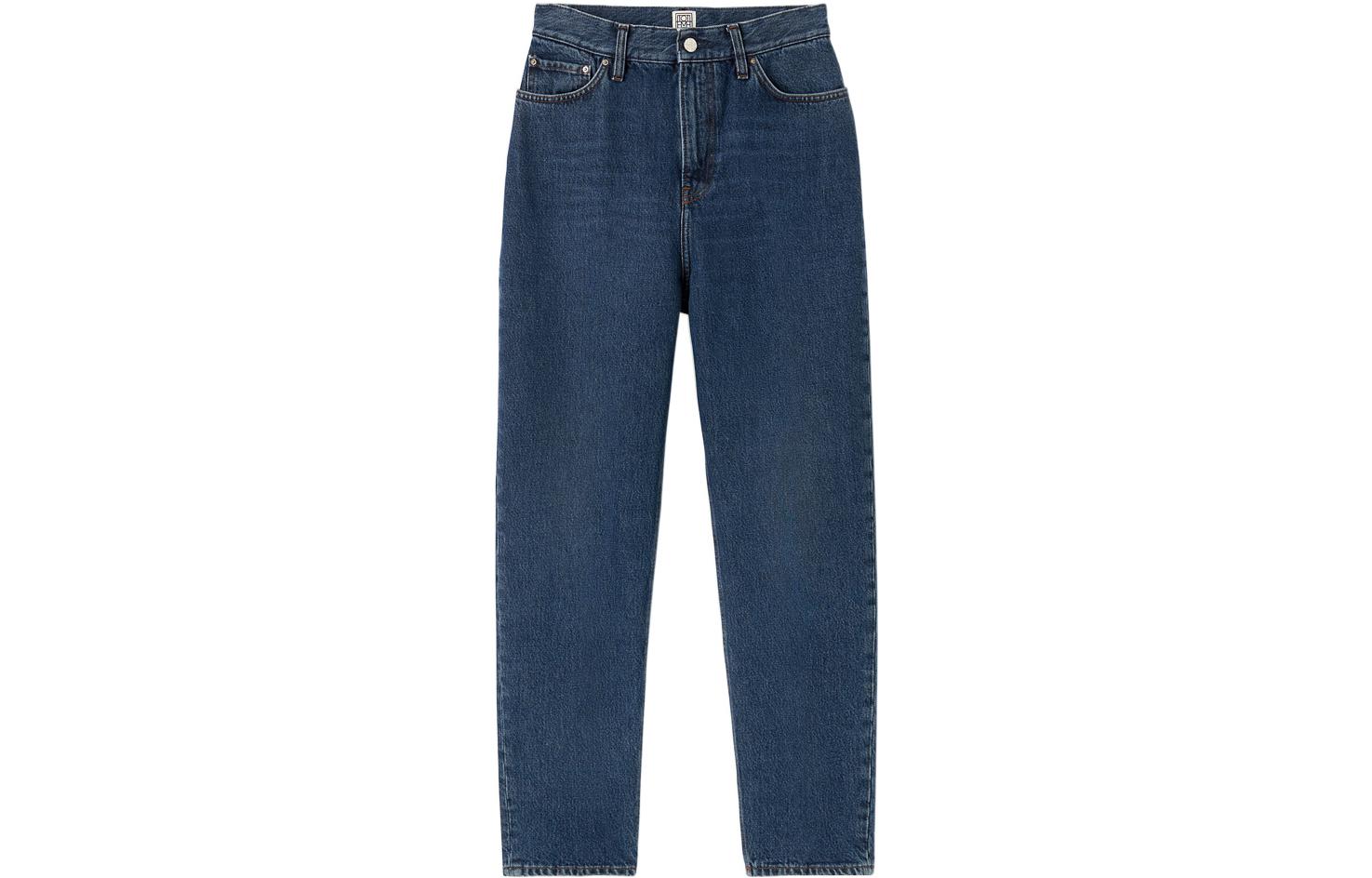 Высокие джинсы Boyfriend TOTEME, синие 
Высокие джинсы Boyfriend TOTEME, синие