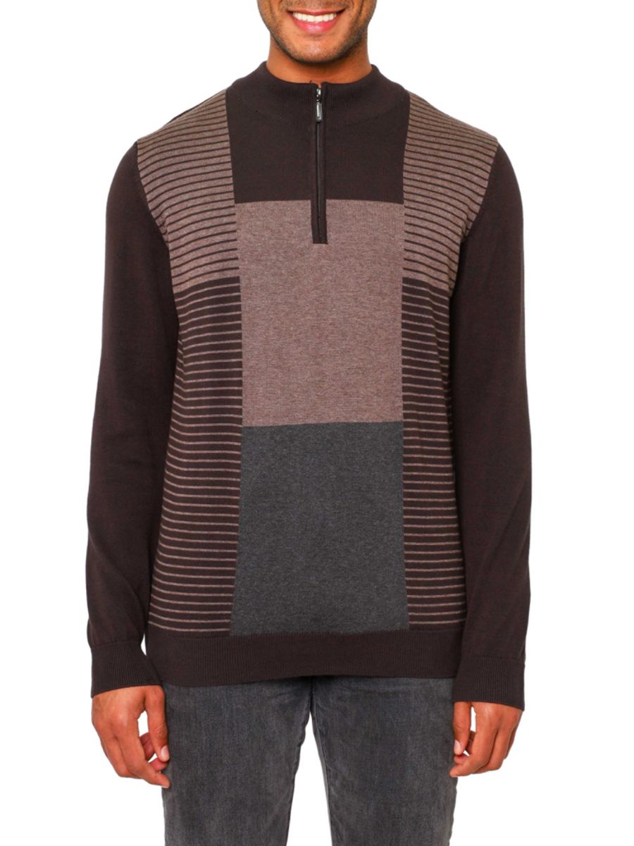 Пуловер с имитацией водолазки на молнии Vellapais, цвет Dark Brown
Пуловер с имитацией водолазки на молнии Vellapais, цвет Dark Brown