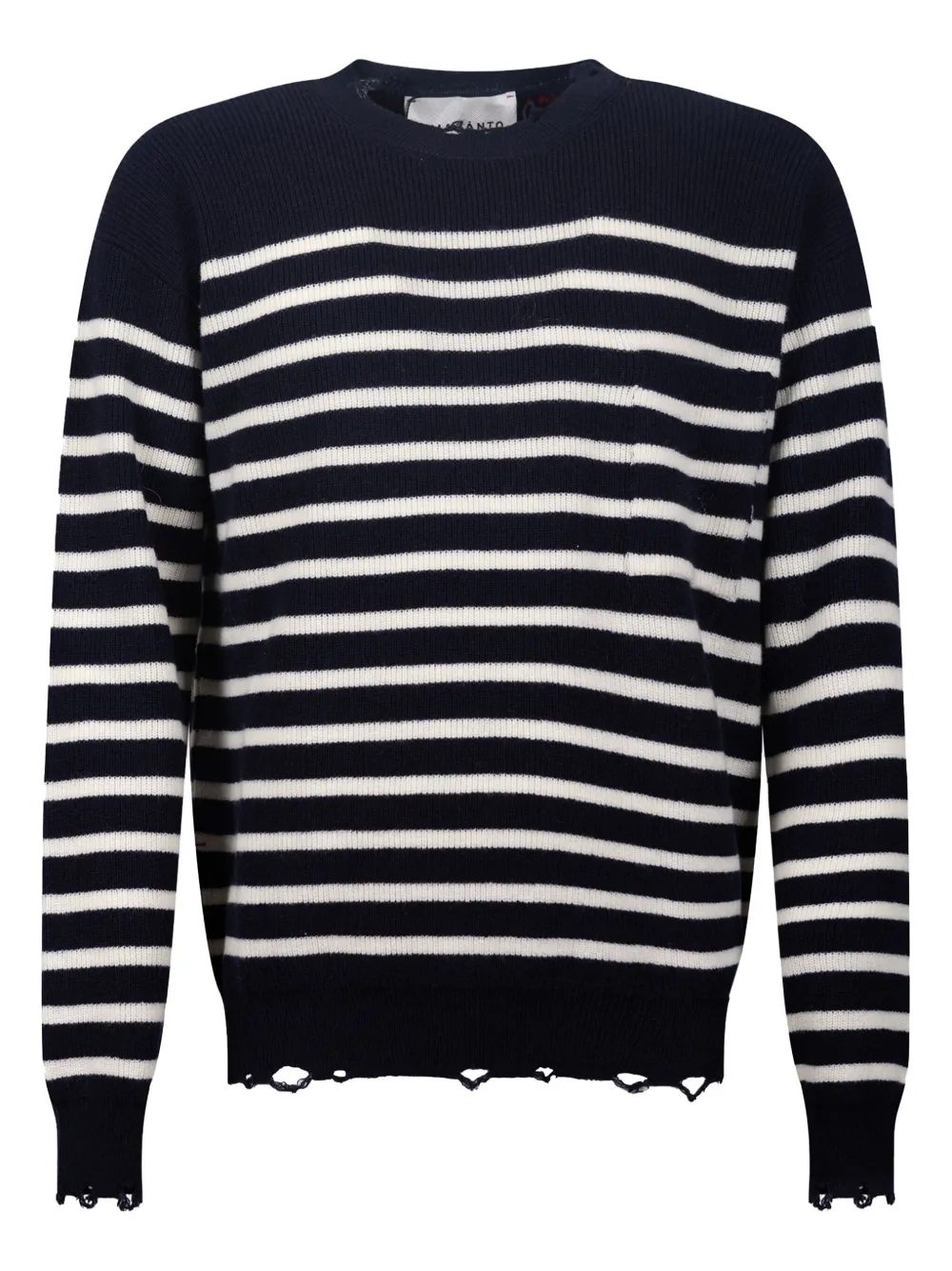 Полосатый свитер с эффектом потертости Amaranto, синий
Полосатый свитер с эффектом потертости Amaranto, синий