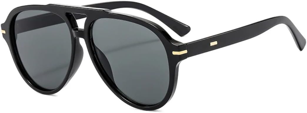 Ретро-солнцезащитные очки с увеличенными двойными перемычками для женщин, модные градиентные очки с защитой от УФ-излучения UV400 для мужчин, трендовые очки с заклепками UUPTTPL, Black Gray
Ретро-солнцезащитные очки с увеличенными двойными перемычками для женщин, модные градиентные очки с защитой от УФ-излучения UV400 для мужчин, трендовые очки с заклепками UUPTTPL, Black Gray