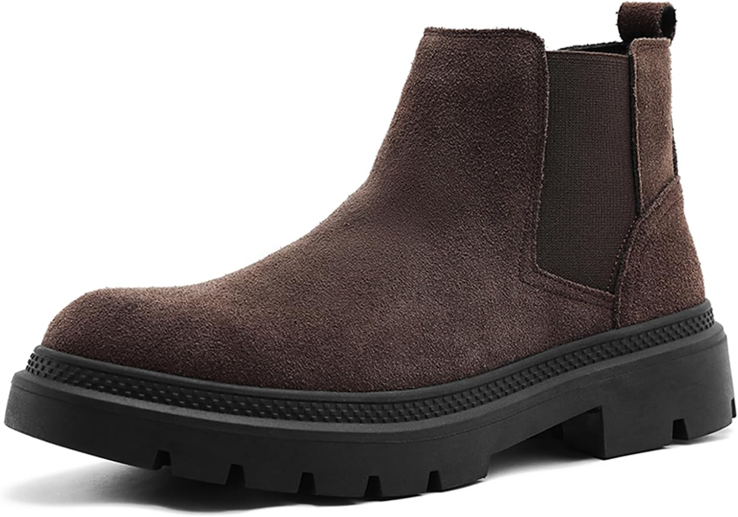 Мужские замшевые ботинки Psieicwm на толстой подошве, с эластичными боковыми вставками, круглым носком, толстой резиновой подошвой и текстурированной подошвой, в ретро-стиле для повседневной городской носки, коричневый
Мужские замшевые ботинки Psieicwm на толстой подошве, с эластичными боковыми вставками, круглым носком, толстой резиновой подошвой и текстурированной подошвой, в ретро-стиле для повседневной городской носки, коричневый