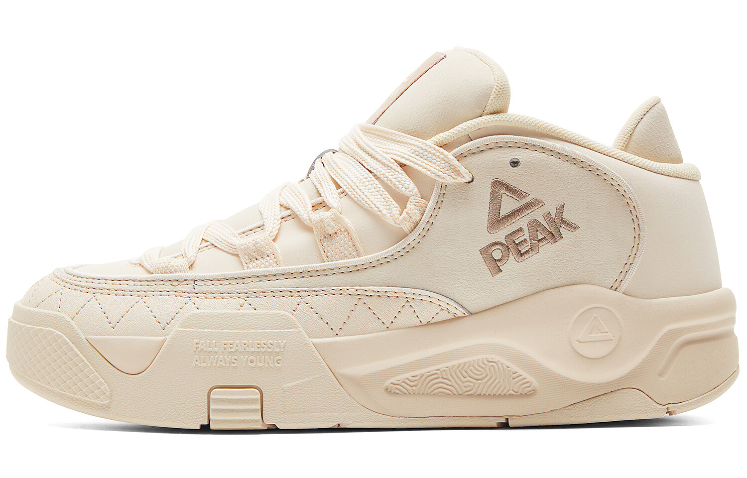 Кроссовки PEAK Skateboarding Shoes Men Low-top Light Khaki, хаки 
Кроссовки PEAK Skateboarding Shoes Men Low-top Light Khaki, хаки
