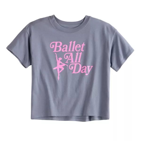 Детская и женская футболка с коротким рукавом и принтом, прямая линия, размеры 6-20, обычные и плюс So, цвет ballet all day
Детская и женская футболка с коротким рукавом и принтом, прямая линия, размеры 6-20, обычные и плюс So, цвет ballet all day