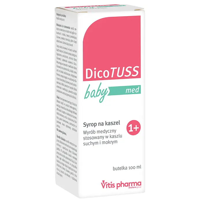 Сироп от кашля DicoTuss Baby Med, 100 мл
Сироп от кашля DicoTuss Baby Med, 100 мл