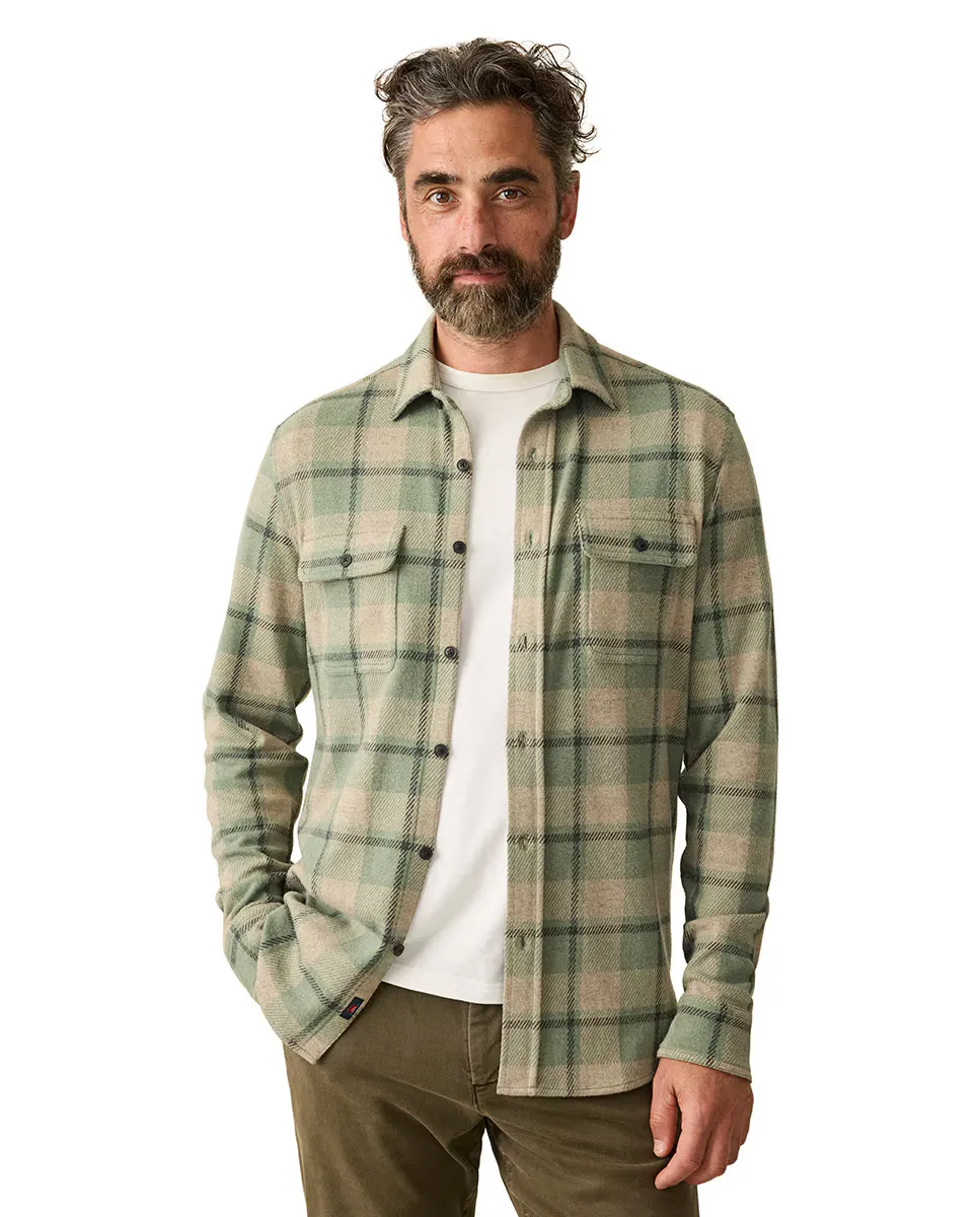 Мужская рубашка с эластичной и трикотажной текстурой Faherty, бежевый
Мужская рубашка с эластичной и трикотажной текстурой Faherty, бежевый