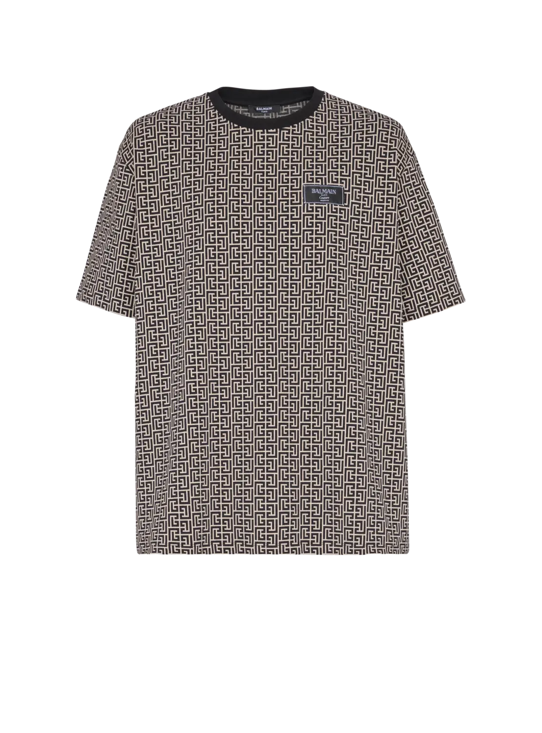 Футболка из жаккарда с монограммой Balmain, черный
Футболка из жаккарда с монограммой Balmain, черный