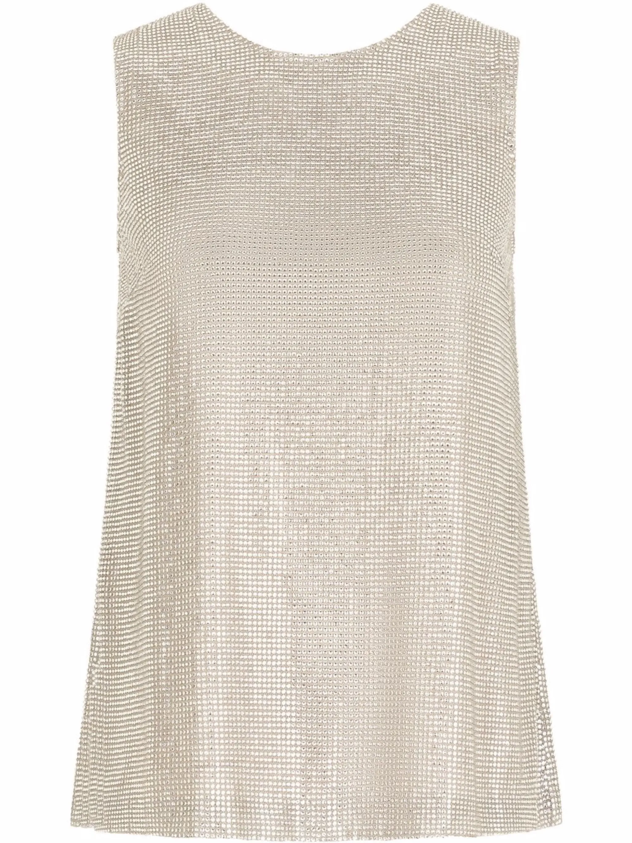 Топ без рукавов со стразами Dolce & Gabbana, нейтральный
Топ без рукавов со стразами Dolce & Gabbana, нейтральный