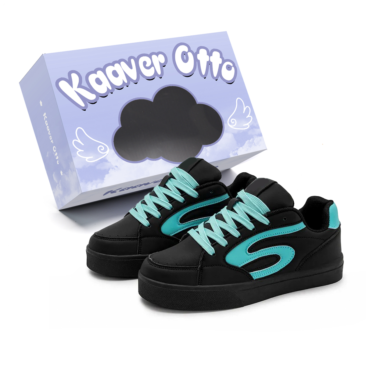 KAAVER OTTO Амортизирующие устойчивые к истиранию дышащие низкие скейтбордские кроссовки унисекс Black Lake Green, цвет Black Lake Green 
KAAVER OTTO Амортизирующие устойчивые к истиранию дышащие низкие скейтбордские кроссовки унисекс Black Lake Green, цвет Black Lake Green