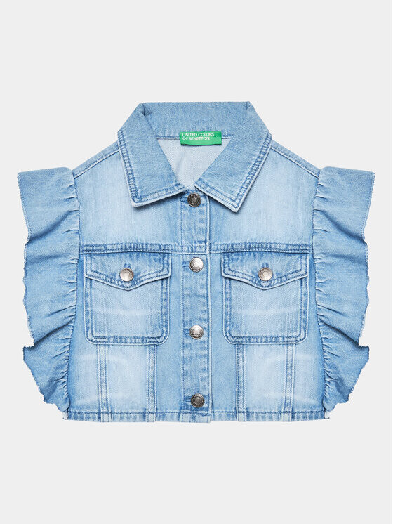Жилет стандартного кроя United Colors Of Benetton, синий
Жилет стандартного кроя United Colors Of Benetton, синий