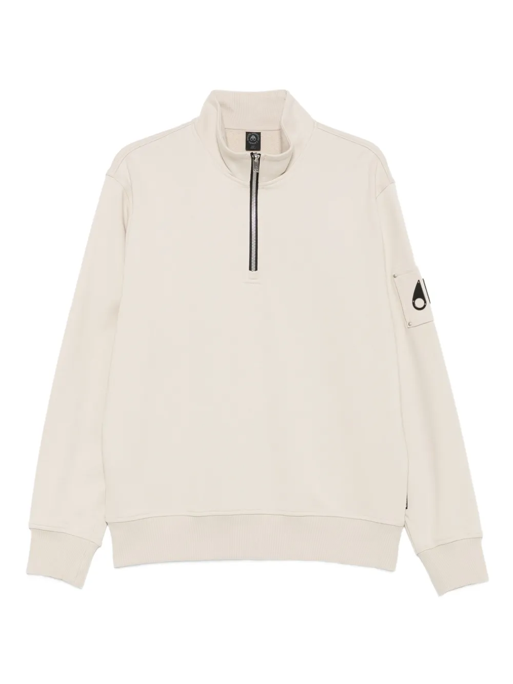 Свитшот с половинной молнией и нашивкой с логотипом Moose Knuckles, нейтральный
Свитшот с половинной молнией и нашивкой с логотипом Moose Knuckles, нейтральный