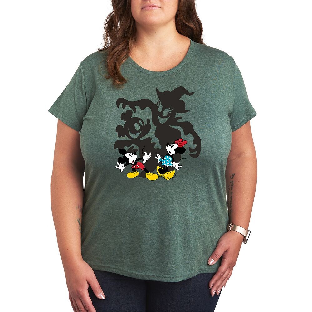 Футболка больших размеров с рисунком «Тени Хэллоуина» Disney's Микки и Минни Маус, цвет Heather Green
Футболка больших размеров с рисунком «Тени Хэллоуина» Disney's Микки и Минни Маус, цвет Heather Green