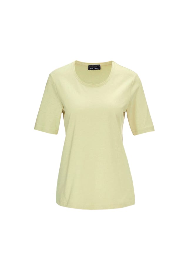 Короткий размер: базовая футболка из чистого хлопка. Goldner, желтый
Короткий размер: базовая футболка из чистого хлопка. Goldner, желтый