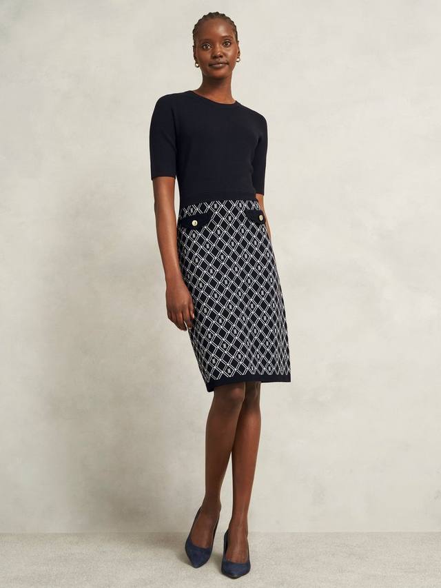 Платье Perrie с геометрическим разрезом Hobbs, Navy/Ivory
Платье Perrie с геометрическим разрезом Hobbs, Navy/Ivory