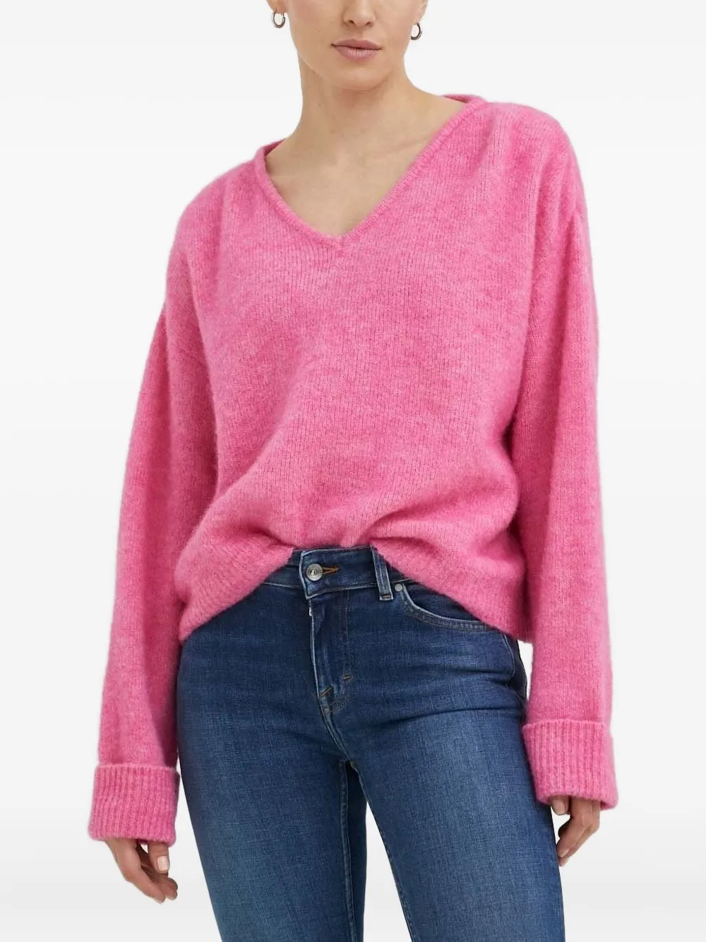 Свитер с V-образным вырезом на востоке American Vintage, розовый
Свитер с V-образным вырезом на востоке American Vintage, розовый