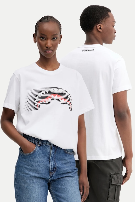 Хлопковая футболка Sprayground, белый
Хлопковая футболка Sprayground, белый