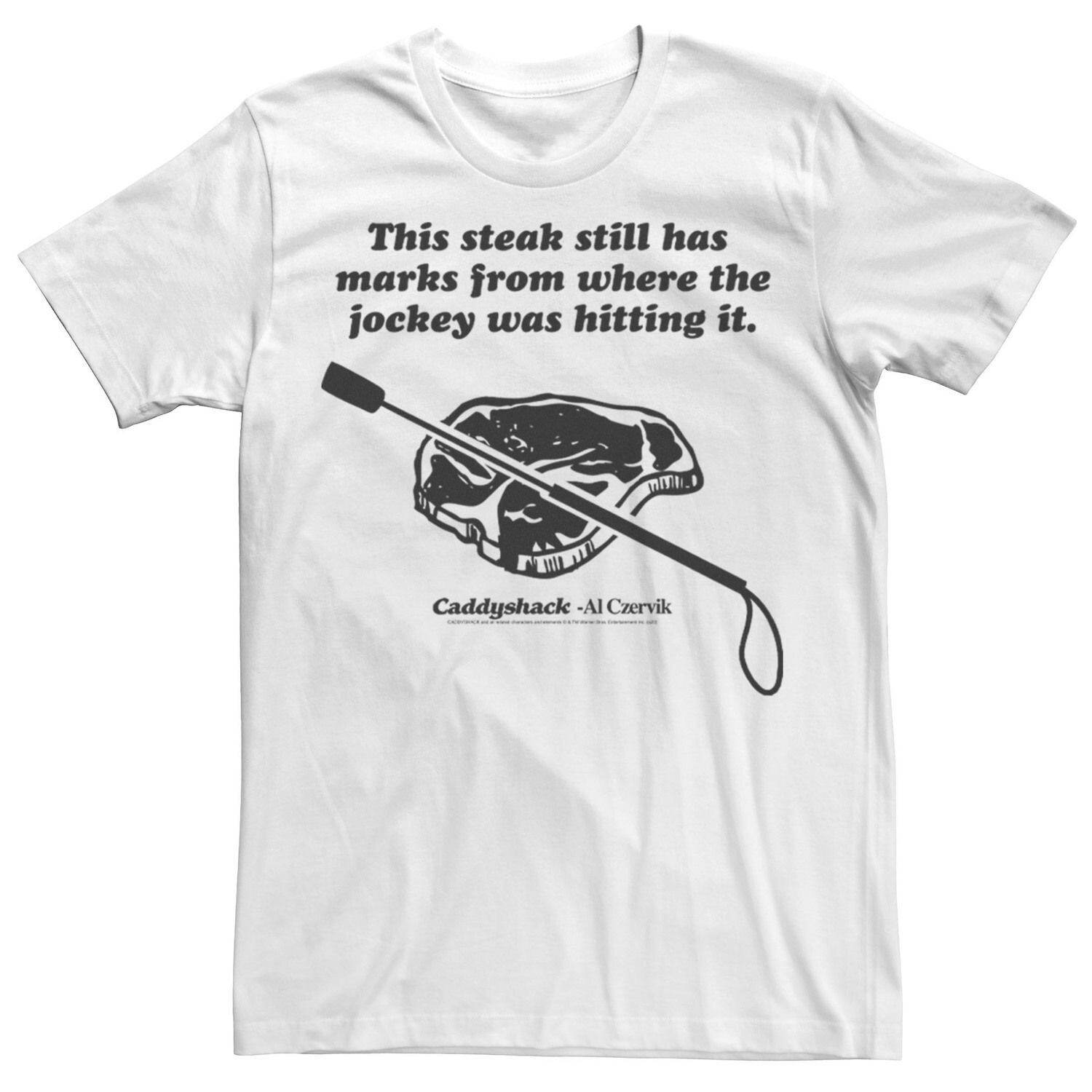 Мужской Caddyshack На этом стейке все еще остались следы от жокейской футболки Licensed Character 
Мужской Caddyshack На этом стейке все еще остались следы от жокейской футболки Licensed Character