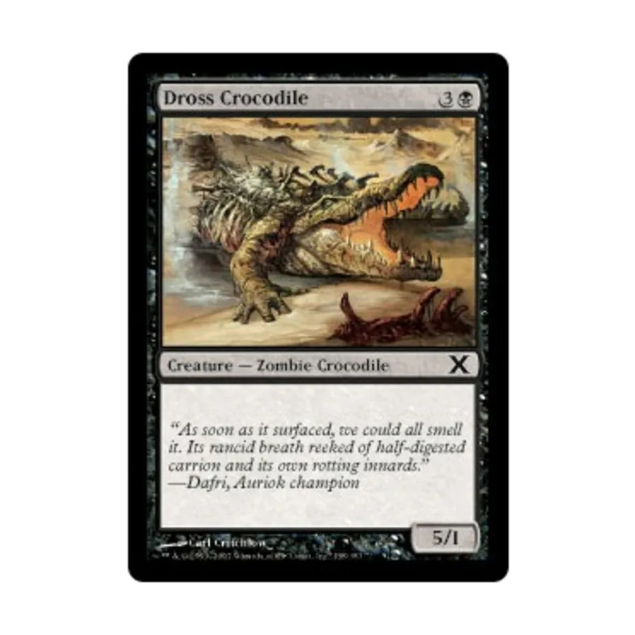 CCG Грязный крокодил (К), MTG - 10th Edition
CCG Грязный крокодил (К), MTG - 10th Edition