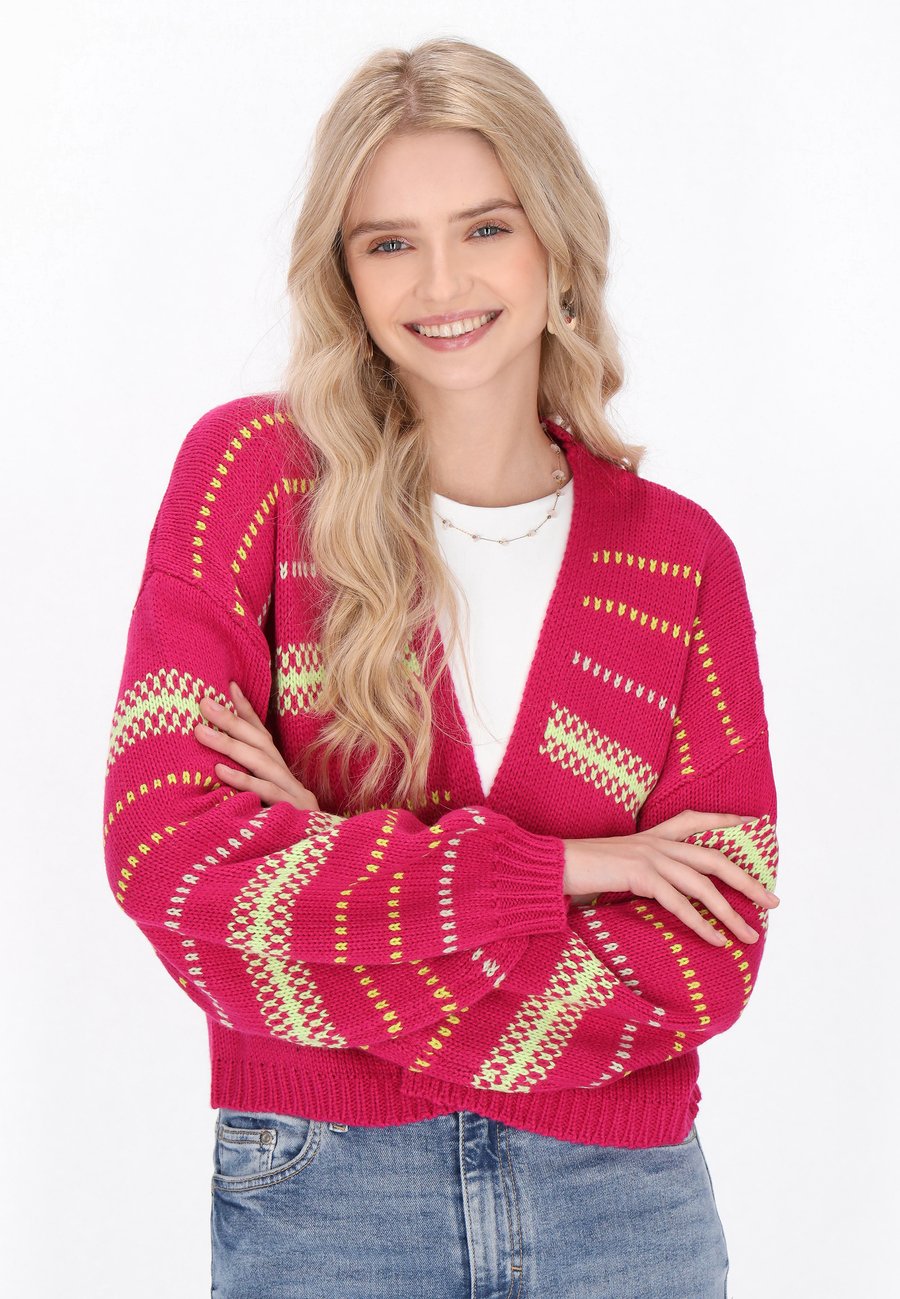 Кардиган IZIA Cardigan, Fuchsia Lime/Purple
Кардиган IZIA Cardigan, Fuchsia Lime/Purple