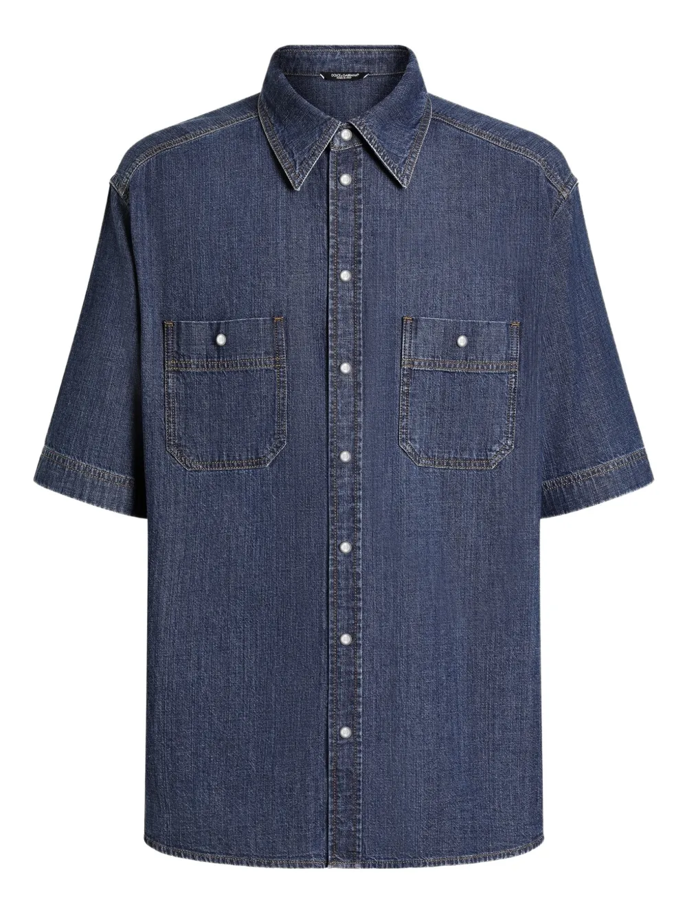 Рубашка с короткими рукавами и карманом DOLCE & GABBANA, синий
Рубашка с короткими рукавами и карманом DOLCE & GABBANA, синий