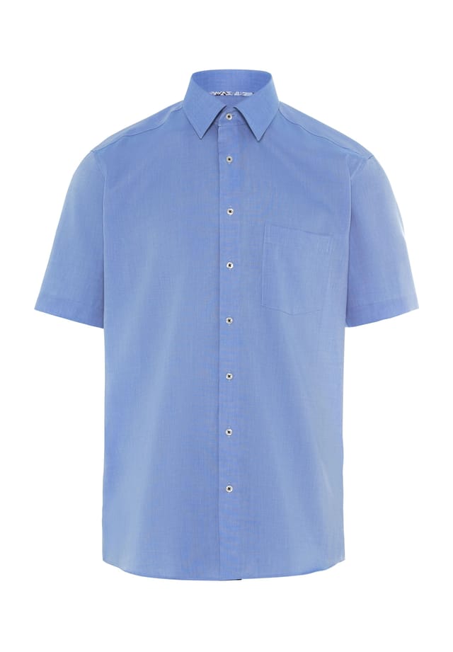 Рубашка делового покроя с коротким рукавом и воротником-стойкой Eterna, синий
Рубашка делового покроя с коротким рукавом и воротником-стойкой Eterna, синий