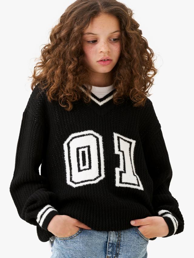 Детский вязаный свитер Varsity Angel & Rocket, Black
Детский вязаный свитер Varsity Angel & Rocket, Black